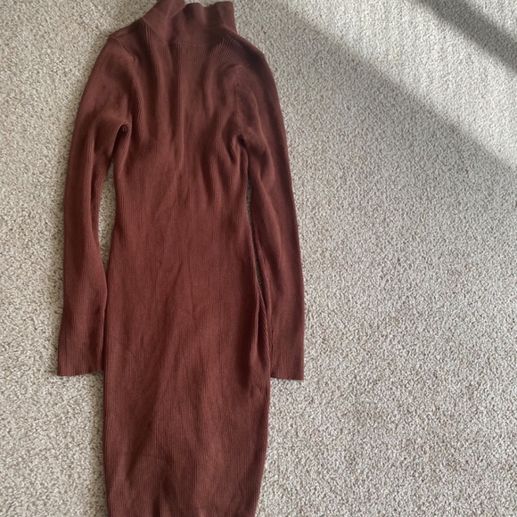 Derek Heart Women’s Long Sleeve Brown Dress Size XL - Picture 8 of 13